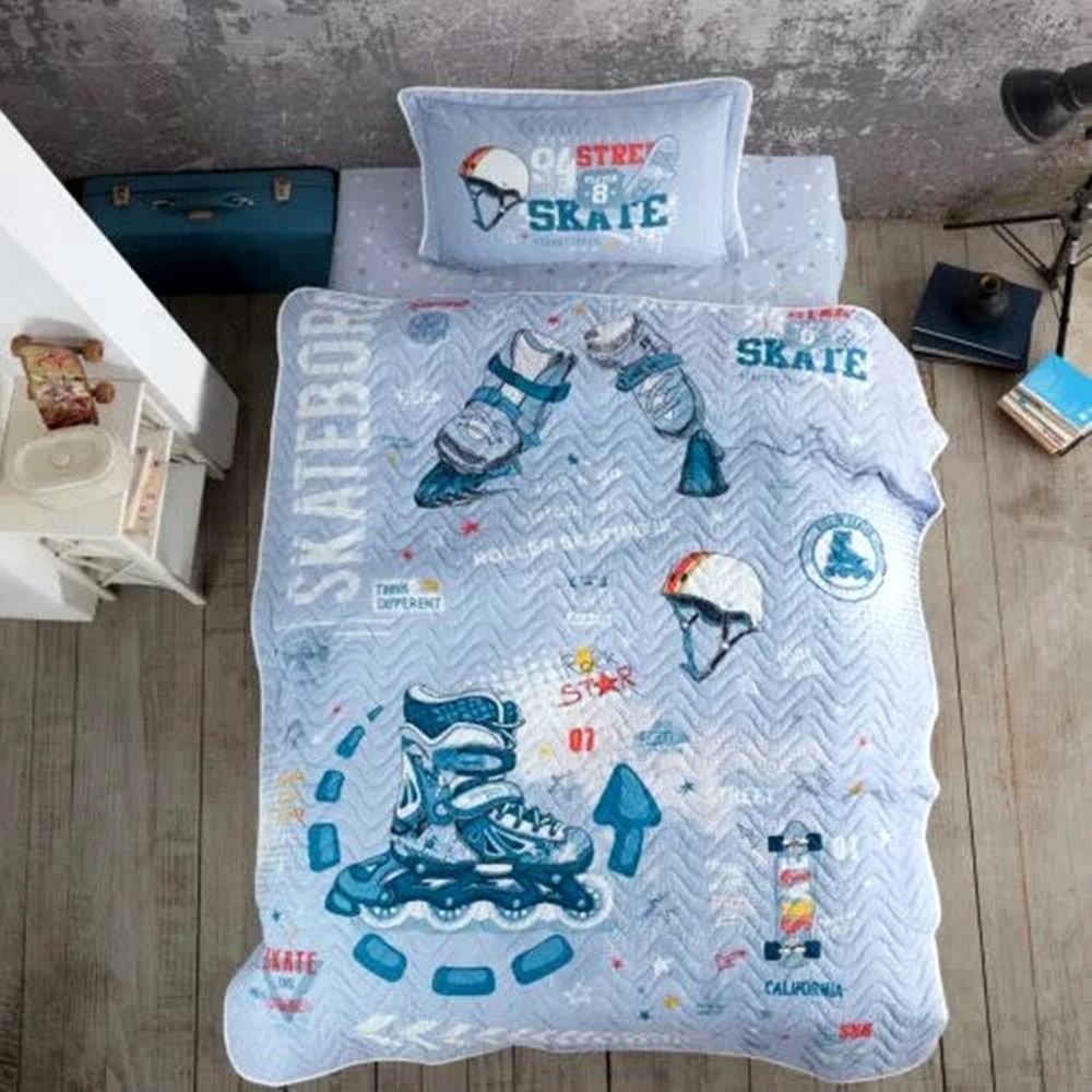 Cuvertura de pat Bumbac 100%, 180x240cm + 1 fata de perna 50x70cm CUV1PAX14 CUV1PAX14