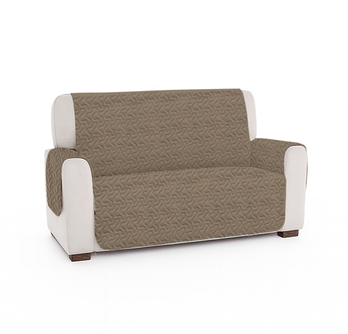 Husa canapea 2 locuri, matlasata, 260x130x50cm, beige gray HS-CA2-BEIGE-GRAY