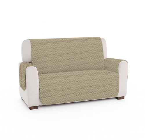 Husa canapea 2 locuri, matlasata, 260x130x50cm, pale cream HS-CA2-PALE-CREAM