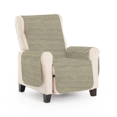 Husa fotoliu, matlasata, 177x60cm, warm gray HS-FO-WARM-GRAY