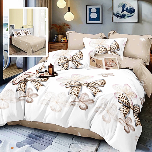 Lenjerie de pat dublu, finet, 6 piese, cearceaf pat 220x240cm, cearceaf pilota 200x220cm, 2 fete de perna 50x70 si 2 fete de perna 70x70cm, Pucioasa, RA687 RA687