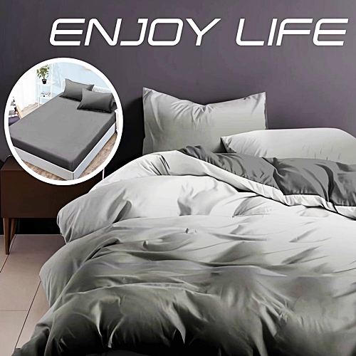 Lenjerie de pat dublu, finet, 6 piese, cearceaf pat cu elastic 160x200cm, cearceaf pilota 200x230cm, 2 fete de perna 50x70 si 2 fete de perna 70x70cm, Pucioasa, RAELH160-27 RAELH160-27