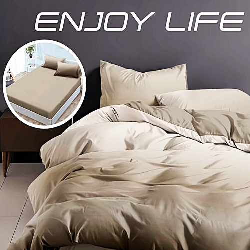 Lenjerie de pat dublu, finet, 6 piese, cearceaf pat cu elastic 160x200cm, cearceaf pilota 200x230cm, 2 fete de perna 50x70 si 2 fete de perna 70x70cm, Pucioasa, RAELH160-28 RAELH160-28