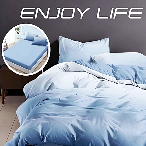 Lenjerie de pat dublu, finet, 6 piese, cearceaf pat cu elastic 160x200cm, cearceaf pilota 200x230cm, 2 fete de perna 50x70 si 2 fete de perna 70x70cm, Pucioasa, RAELH160-33 RAELH160-33