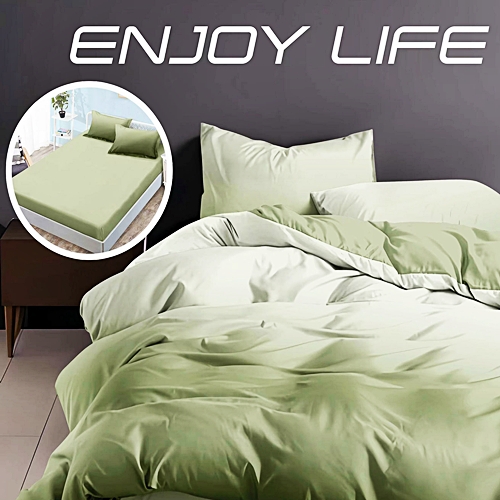 Lenjerie de pat dublu, finet, 6 piese, cearceaf pat cu elastic 160x200cm, cearceaf pilota 200x230cm, 2 fete de perna 50x70 si 2 fete de perna 70x70cm, Pucioasa, RAELH160-4 RAELH160-4