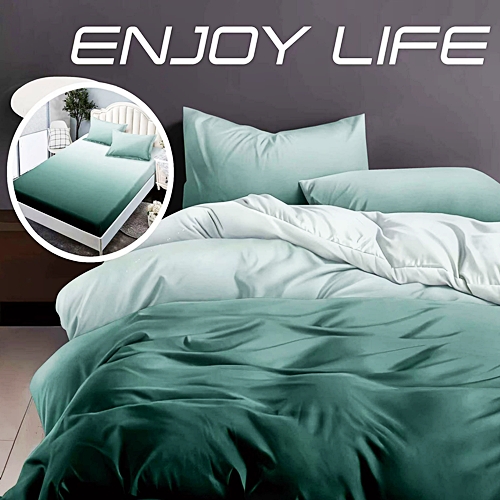 Lenjerie de pat dublu, finet, 6 piese, cearceaf pat cu elastic 180x200cm, cearceaf pilota 200x230cm, 2 fete de perna 50x70 si 2 fete de perna 70x70cm, Pucioasa, RAELH180-14 RAELH180-14