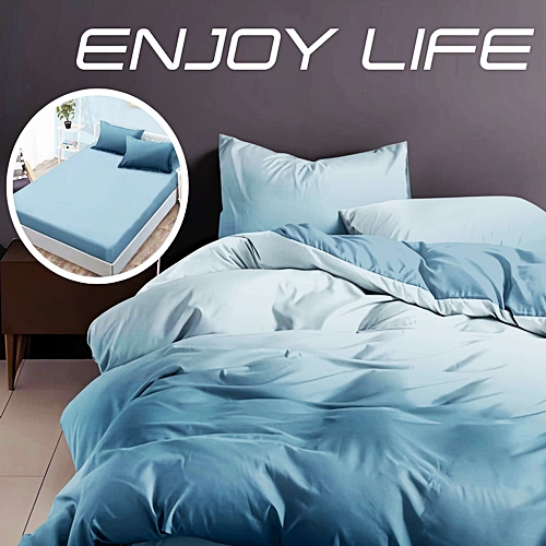 Lenjerie de pat dublu, finet, 6 piese, cearceaf pat cu elastic 180x200cm, cearceaf pilota 200x230cm, 2 fete de perna 50x70 si 2 fete de perna 70x70cm, Pucioasa, RAELH180-18 RAELH180-18