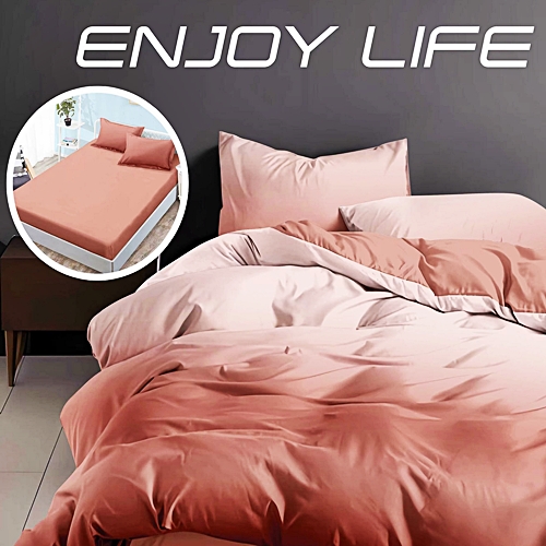 Lenjerie de pat dublu, finet, 6 piese, cearceaf pat cu elastic 180x200cm, cearceaf pilota 200x230cm, 2 fete de perna 50x70 si 2 fete de perna 70x70cm, Pucioasa, RAELH180-34 RAELH180-34