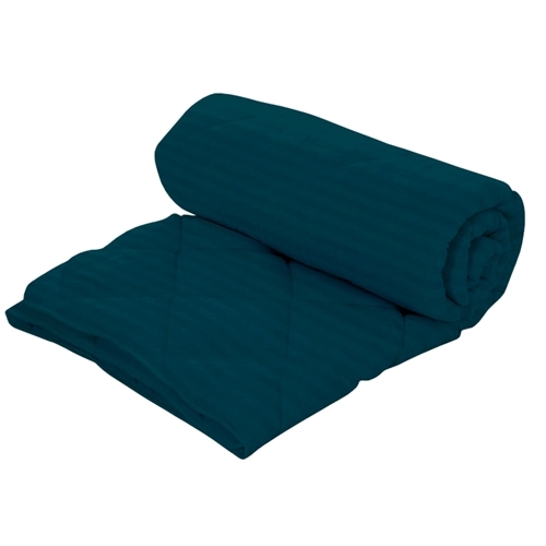 Set pilota iarna, umplutura lana, material damasc policoton, 160x210cm, matlasata, bleumarin, Pucioasa cu 2 perne, matlasate, antialergice, 50x70cm, albe, Pucioasa SETPLIDP2024BLEUMARIN160