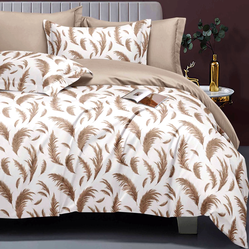 Lenjerie de pat Bumbac Satinat Elegance 6 piese, cearceaf cu elastic 160x200 LEH21 LEH21